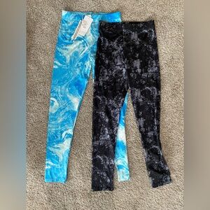 Quedoris Stylish Kids Leggings Set - Blue and Black